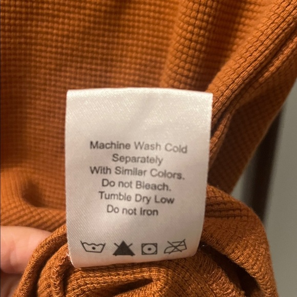 Wilfull Wear Orange Long Sleeve Thermal Shirt Size XL - Picture 4 of 5